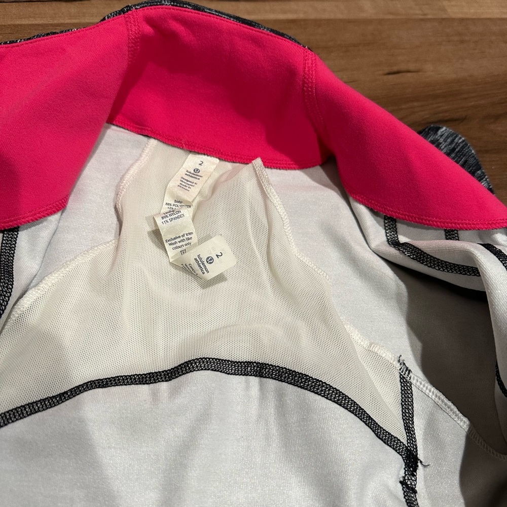 Lulu Define Jacket. Like New, Static Gray And Hot… - image 6